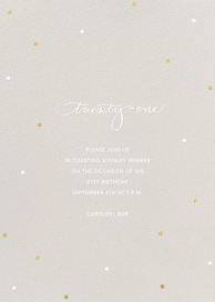 Milestone Dots - 21st Birthday Invitation by Sugar Paper