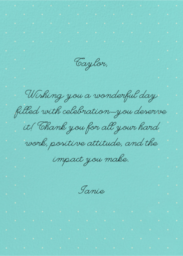 Strawberry Cream Cake - Birthday Card by Paperless Post - Back