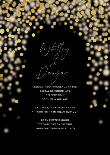 Sparkle Lights - Wedding Invitation by Paperless Post
