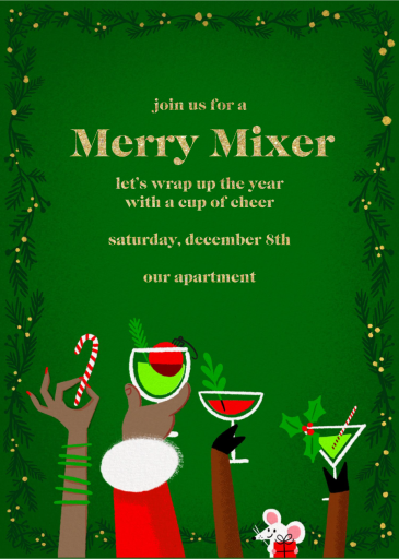 Cheers and Cheer - Holiday Party Invitation by Hello!Lucky