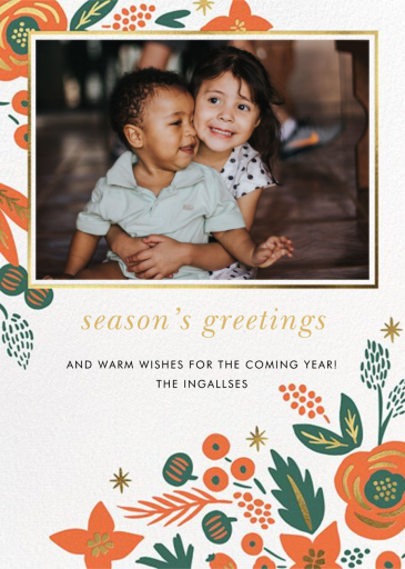 Letterpress Poinsettia Photo by Rifle Paper Co.