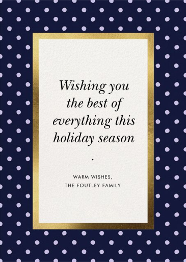 Perfect Spots - Holiday Card by kate spade new york
