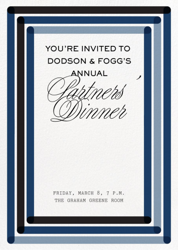 Concentric - Business Dinner Invitation by Paperless Post