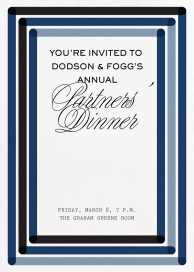 Concentric - Business Dinner Invitation by Paperless Post