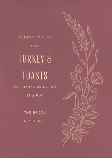 Wild Meadows - Thanksgiving Invitation by Paperless Post