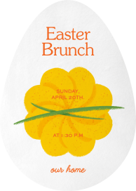 Deviled Egg Cutout - Easter Invitation by Paperless Post