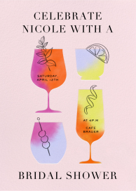 Dazzling Drinks - Bridal Shower Invitation by Paperless Post