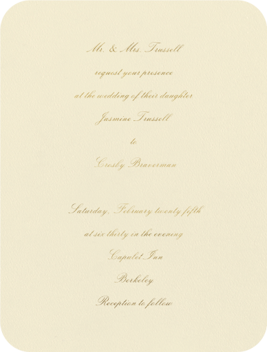 Viceroy - Wedding Invitation by Crane & Co.