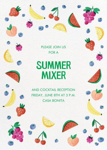 Fruit Fling - Summer Party Invitation by Paperless Post