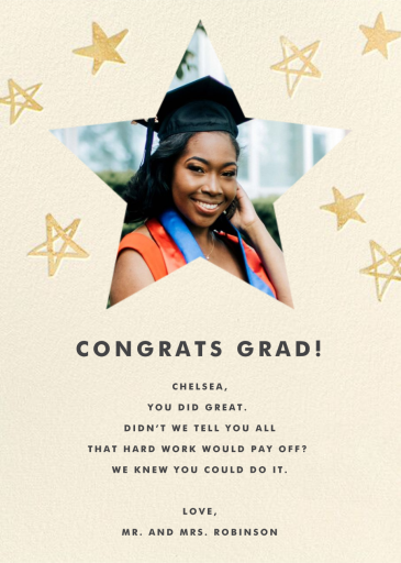 Reach for the Stars Photo - Graduation Card by Hello!Lucky