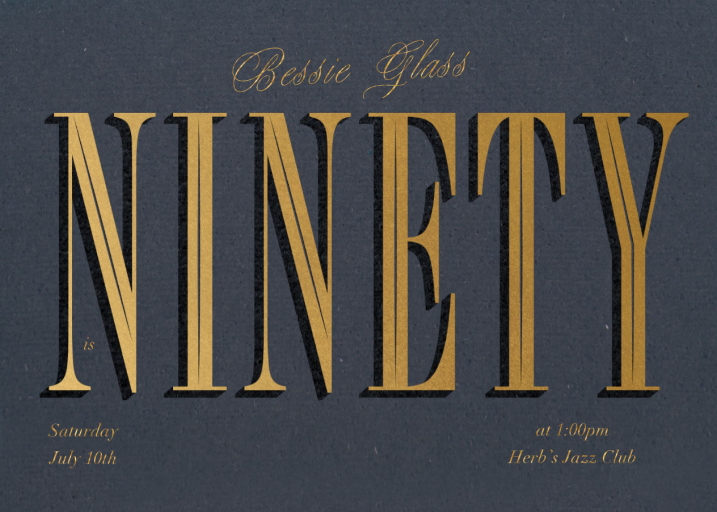 Gold Year - Birthday Invitation by Paperless Post