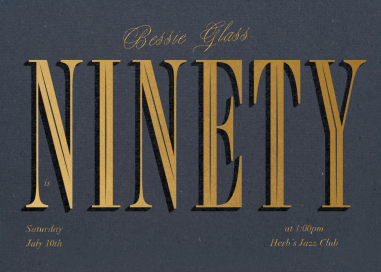 Gold Year - Birthday Invitation by Paperless Post