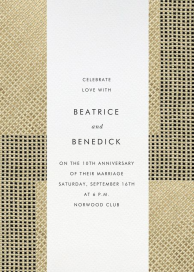 Juxtapose - 50th Anniversary Invitation by Kelly Wearstler