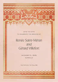 Golden Paisley - Save the Date by Paperless Post