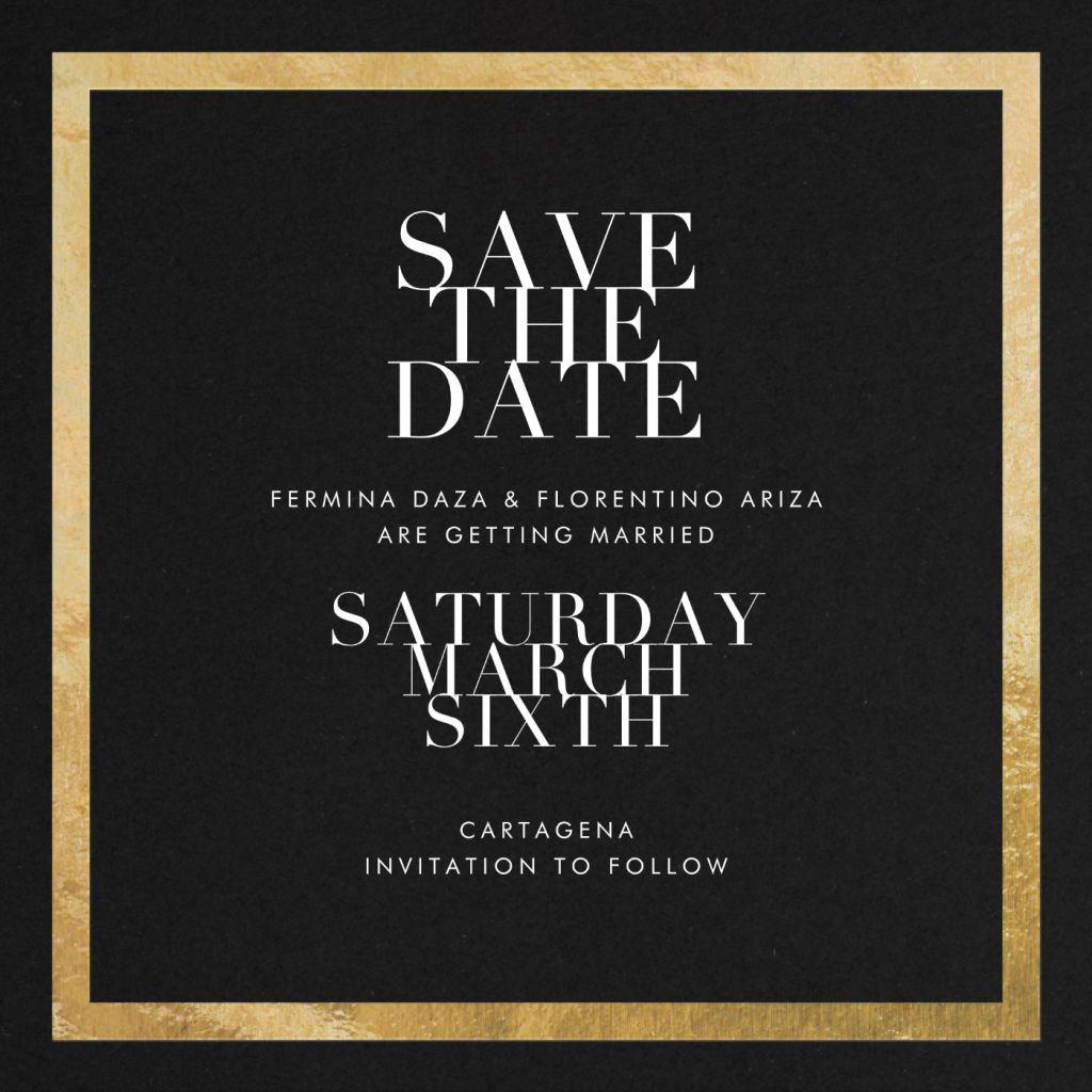 Editorial II (Save the Date) | Send online instantly | Track opens