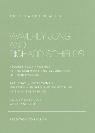 Lined Up by Paperless Post