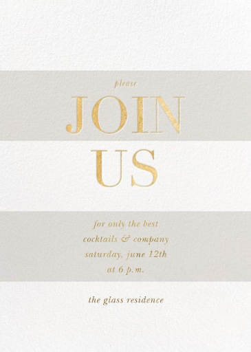 Bold Welcome - Rehearsal Dinner Invitation by Sugar Paper