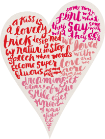Script Hearts - KSNY - Valentine's Day Card by kate spade new york
