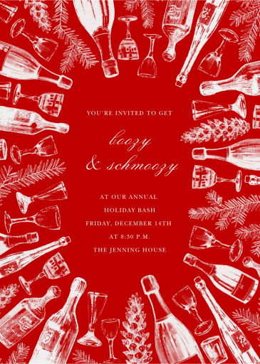 Holiday Spirits Deco - Cocktail Party Invitation by Paperless Post