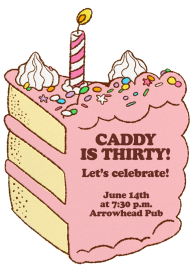 Birthday Cake Slice - Birthday Invitation by Hello!Lucky