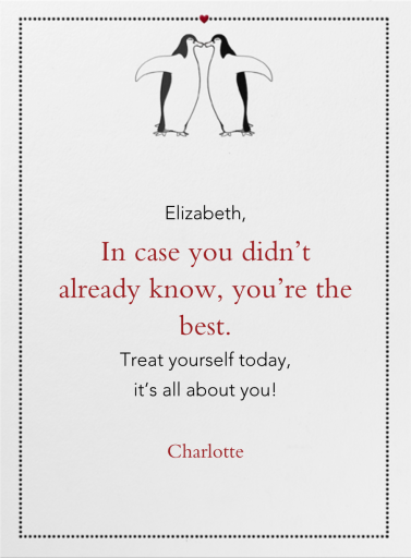 Penguin Love - Valentine's Day Card by Paperless Post