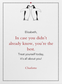 Penguin Love - Valentine's Day Card by Paperless Post