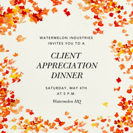 Fall Breeze - Business Event Invitation by Felix Doolittle