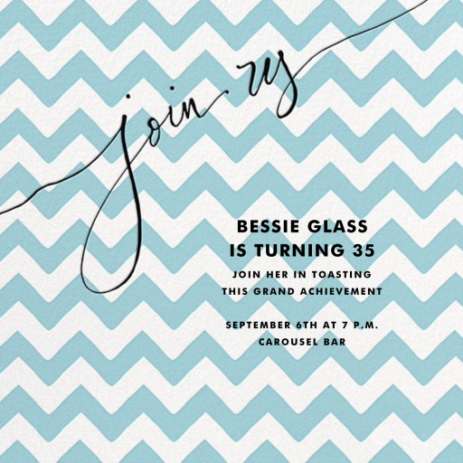 Join Us (Chevron) by Linda and Harriett