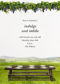 Vineyard Table - Business Dinner Invitation by Felix Doolittle