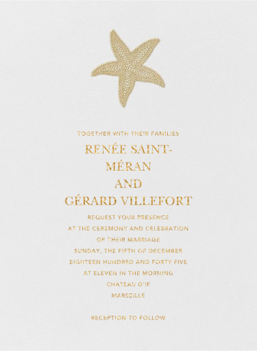 Sargasso - Wedding Invitation by Crane & Co.