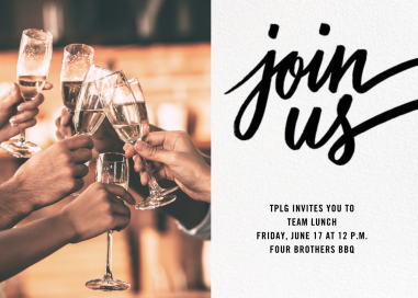 Horizontal Split Photo - Breakfast/Lunch Invitation by Paperless Post