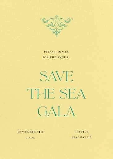 Lemon Drop - Gala Invitation by Paperless Post