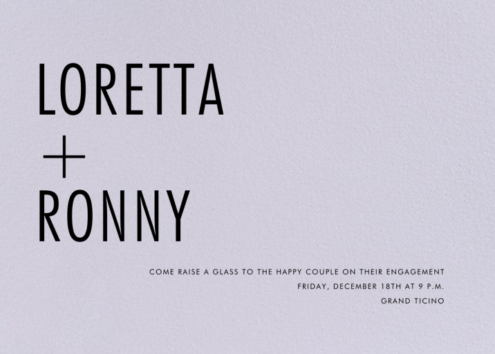 Somme - Engagement Party Invitation by Paperless Post