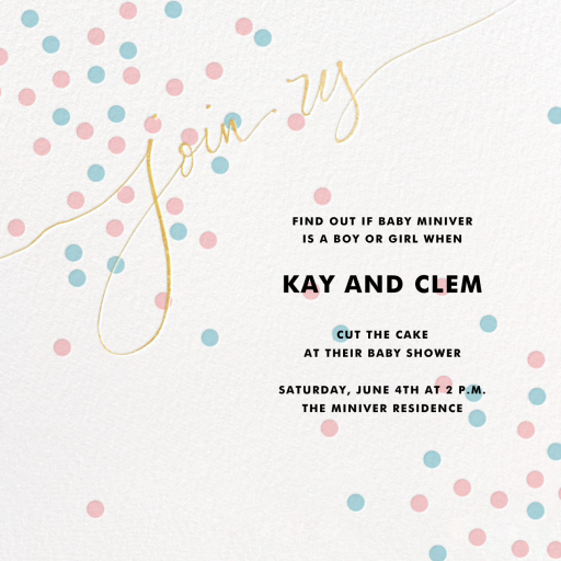 Join Us (Dots) - Christmas Party Invitation by Linda and Harriett