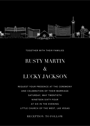 Skyline View - Wedding Invitation by Paperless Post