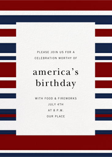 Patriotic Stripes - Invitation by Paperless Post