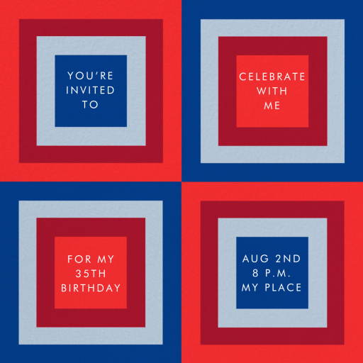 Hollywood Squares - Invitation by kate spade new york