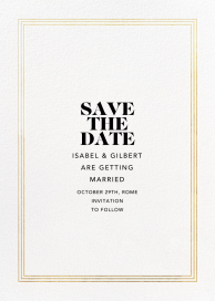 Triple Interior Border (Save the Date) by Paperless Post