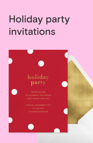 Holiday parties invitations