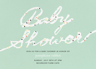 Nonpareil Baby - Baby Shower Invitation by Ashley G