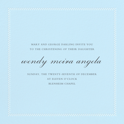 Uneven Dots (New) - Baptism & Christening Invitation by Paperless Post