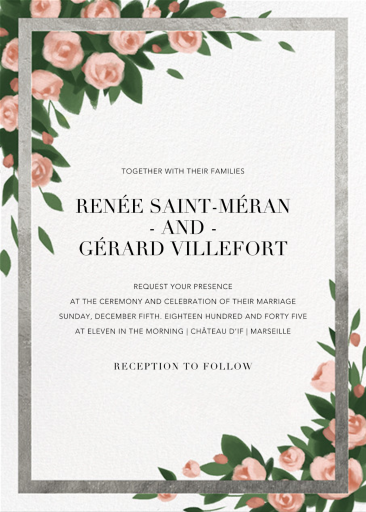 Teablossom (Invitation) - Wedding Invitation by Paperless Post