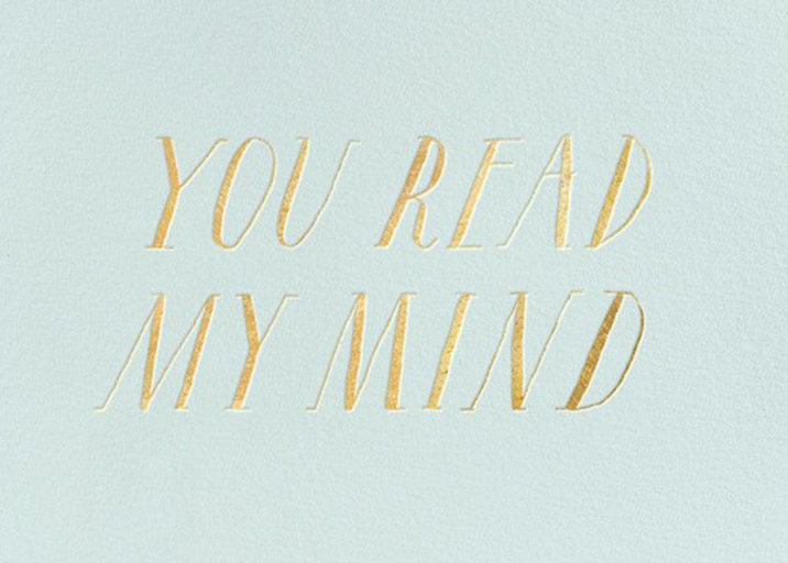 You Read My Mind - Thank You Card by kate spade new york