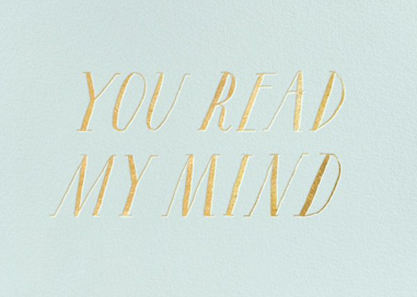 You Read My Mind - Thank You Card by kate spade new york