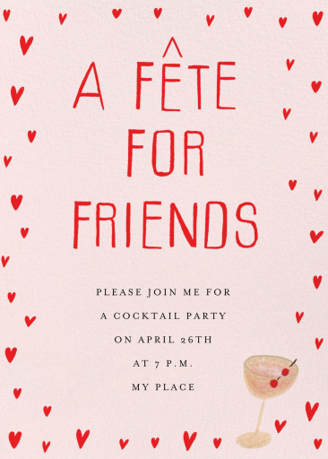 Friend Fête - Cocktail Party Invitation by Mr. Boddington's Studio