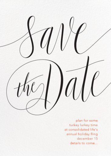 Saint-Preux - Holiday Save the Date by paperless_post