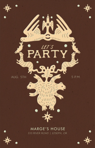 Talisman - Party Invitation by Rubinski Works