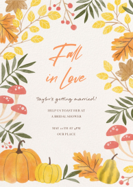 Fall in Love - Bridal Shower Invitation by Paperless Post