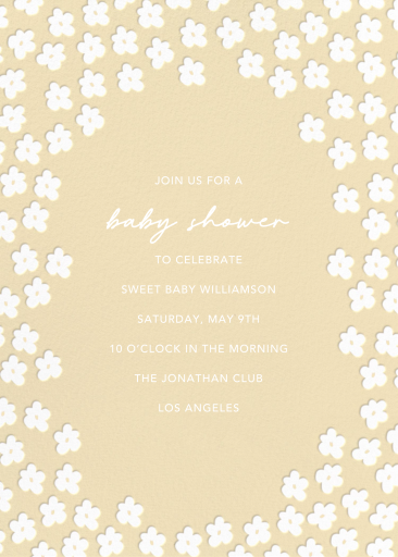 Patch of Posies - Baby Shower Invitation by Sugar Paper