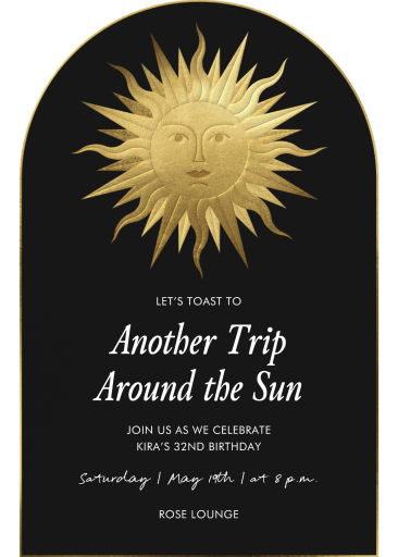 Grecian Sun - Birthday Invitation by Paperless Post